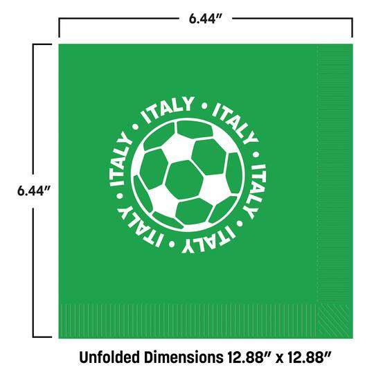 Italy Soccer Luncheon Napkins, 32ct.